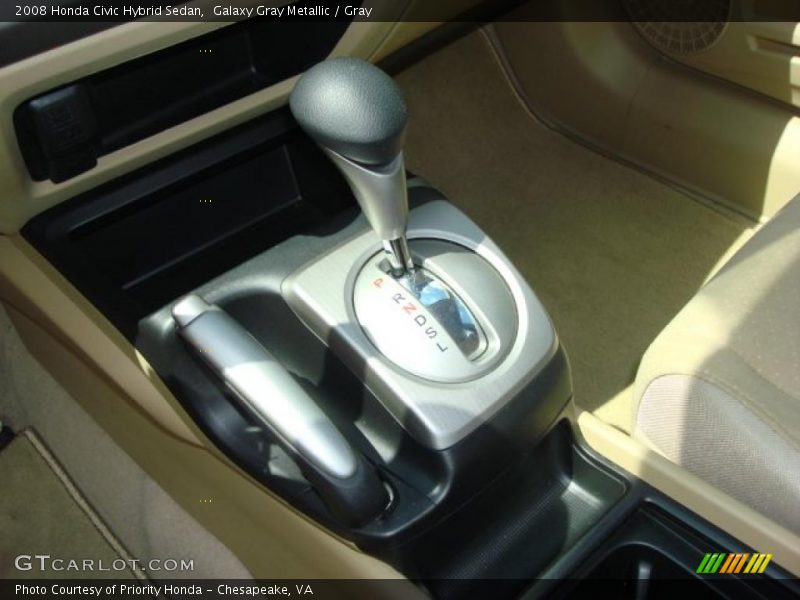 Galaxy Gray Metallic / Gray 2008 Honda Civic Hybrid Sedan