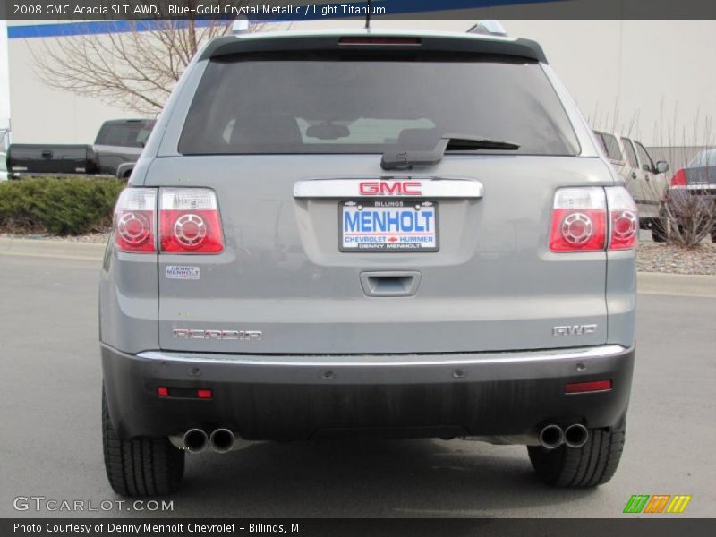 Blue-Gold Crystal Metallic / Light Titanium 2008 GMC Acadia SLT AWD