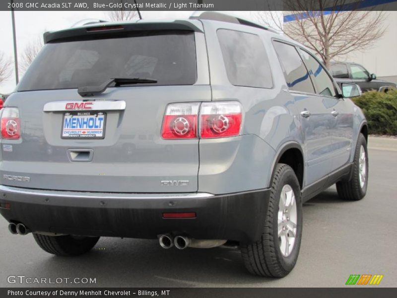 Blue-Gold Crystal Metallic / Light Titanium 2008 GMC Acadia SLT AWD