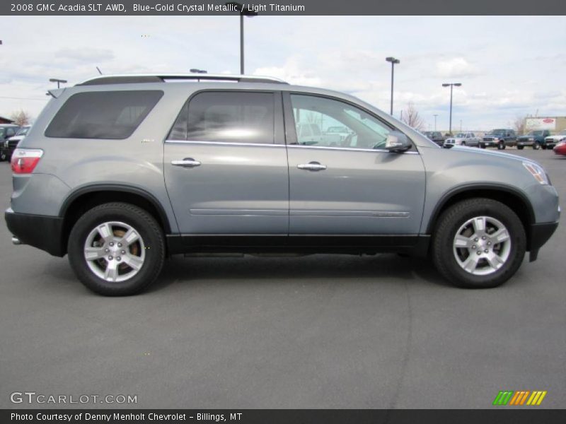 Blue-Gold Crystal Metallic / Light Titanium 2008 GMC Acadia SLT AWD