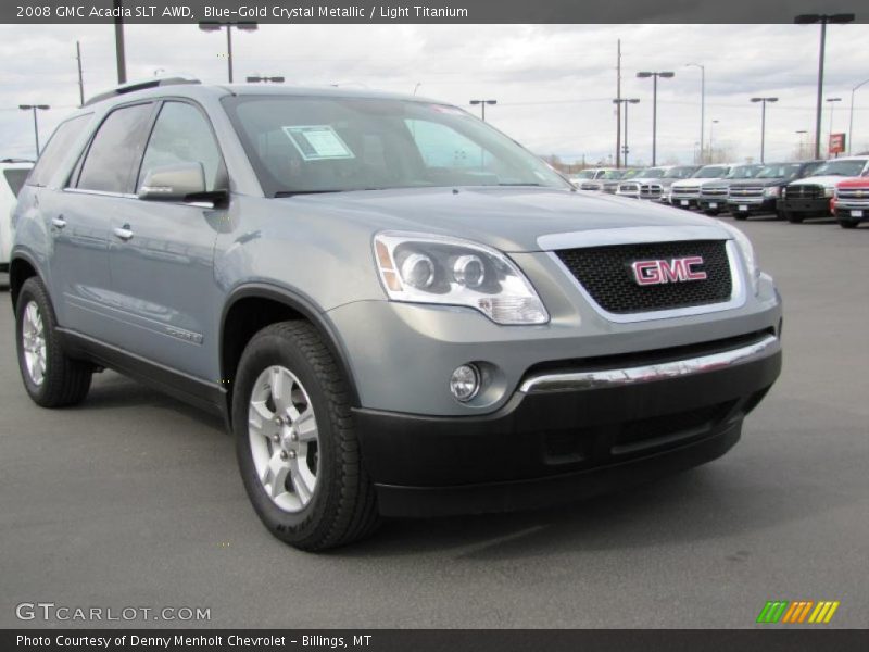Blue-Gold Crystal Metallic / Light Titanium 2008 GMC Acadia SLT AWD