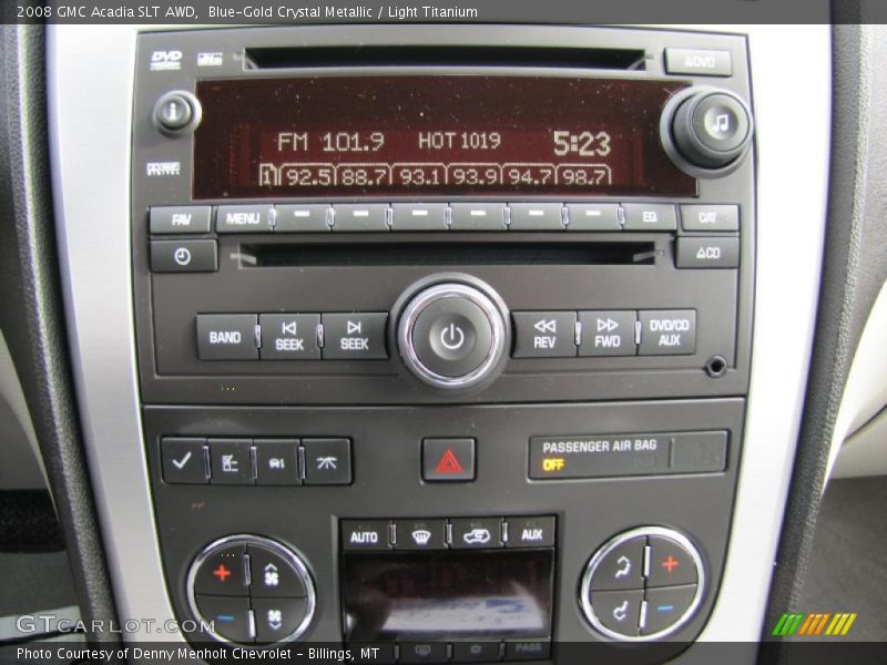 Blue-Gold Crystal Metallic / Light Titanium 2008 GMC Acadia SLT AWD