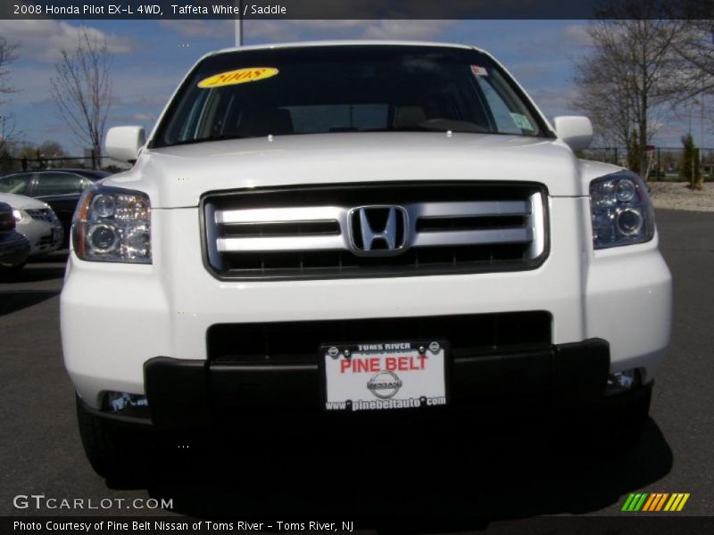 Taffeta White / Saddle 2008 Honda Pilot EX-L 4WD