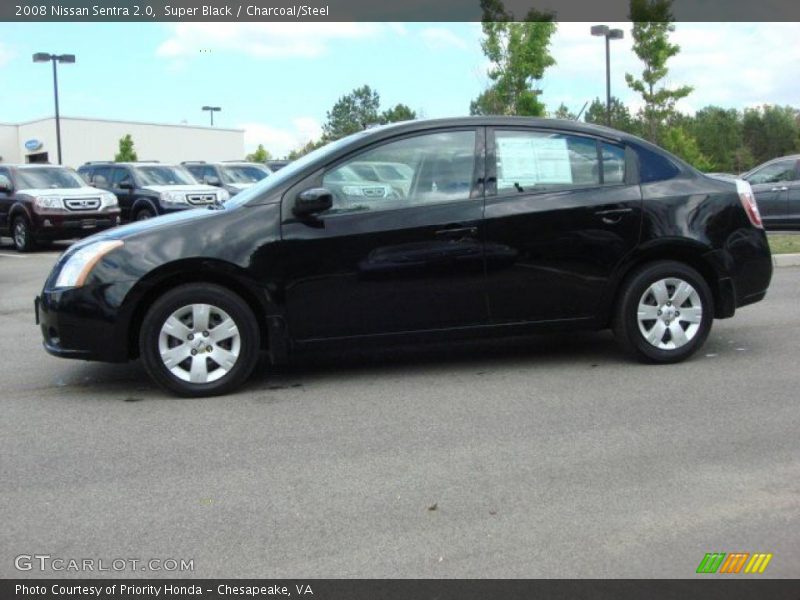 Super Black / Charcoal/Steel 2008 Nissan Sentra 2.0
