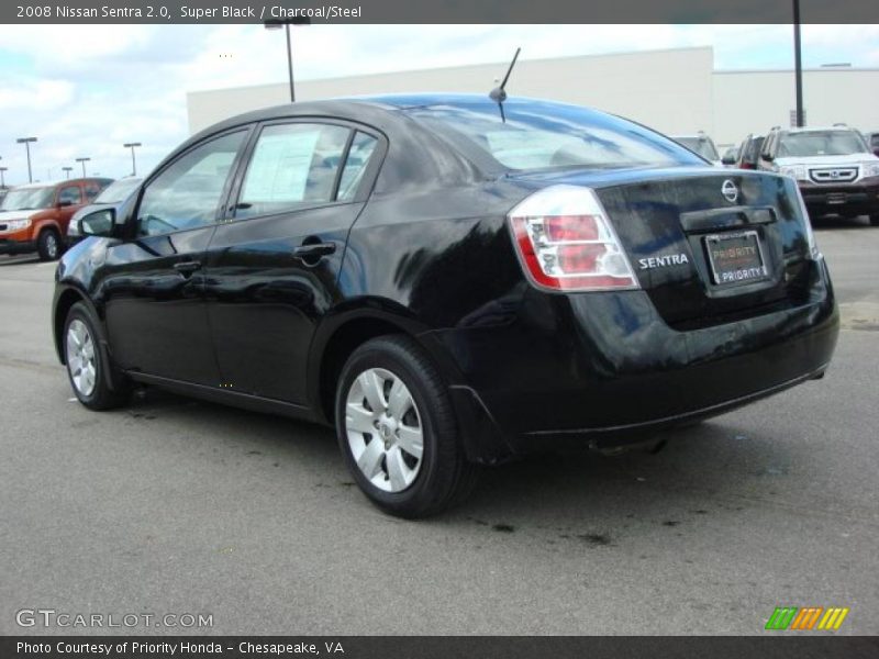 Super Black / Charcoal/Steel 2008 Nissan Sentra 2.0