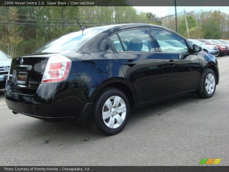 Super Black / Charcoal/Steel 2008 Nissan Sentra 2.0