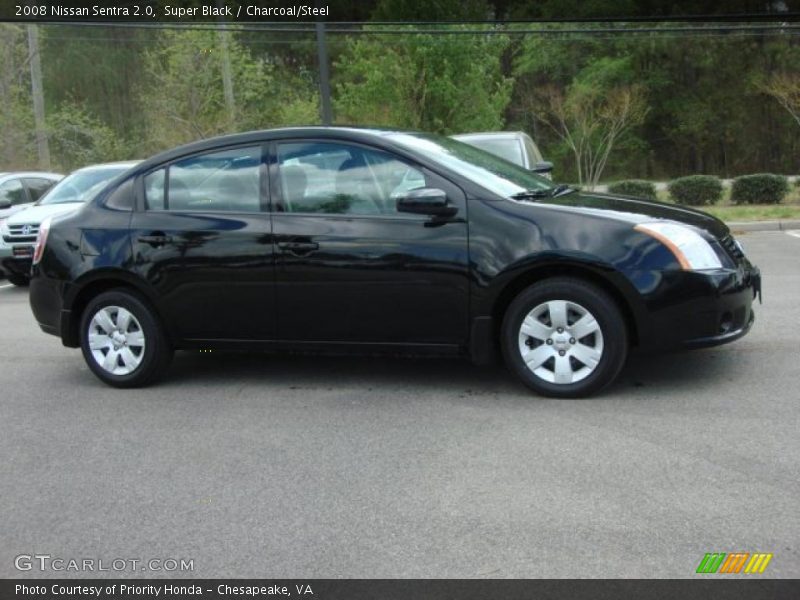 Super Black / Charcoal/Steel 2008 Nissan Sentra 2.0