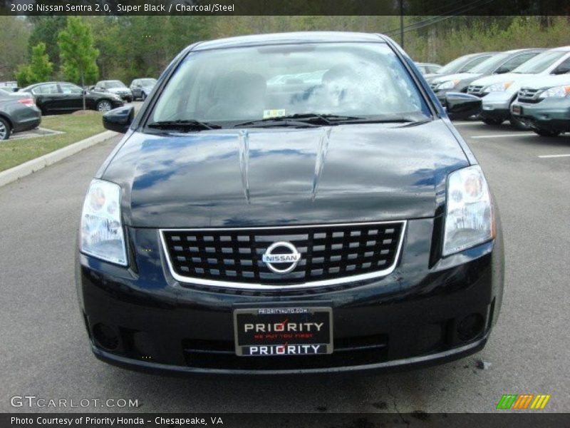 Super Black / Charcoal/Steel 2008 Nissan Sentra 2.0