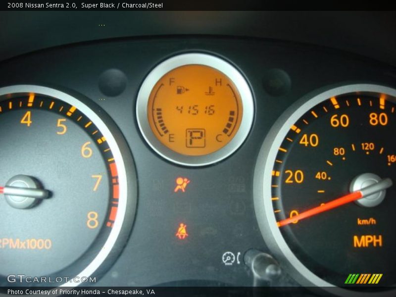 Super Black / Charcoal/Steel 2008 Nissan Sentra 2.0