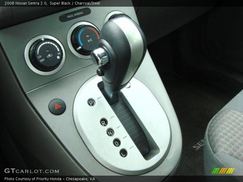 Super Black / Charcoal/Steel 2008 Nissan Sentra 2.0