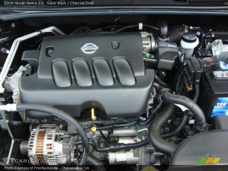 Super Black / Charcoal/Steel 2008 Nissan Sentra 2.0