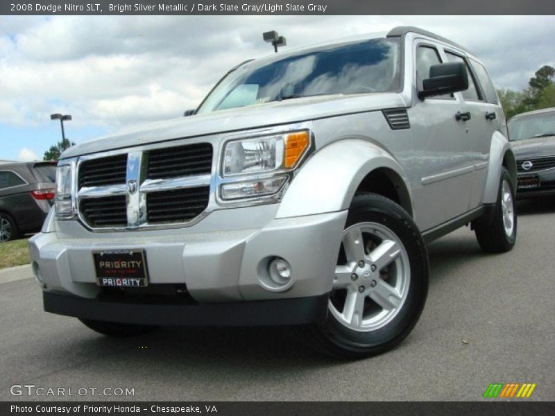 Bright Silver Metallic / Dark Slate Gray/Light Slate Gray 2008 Dodge Nitro SLT