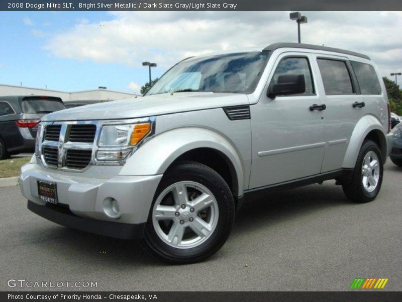 Bright Silver Metallic / Dark Slate Gray/Light Slate Gray 2008 Dodge Nitro SLT