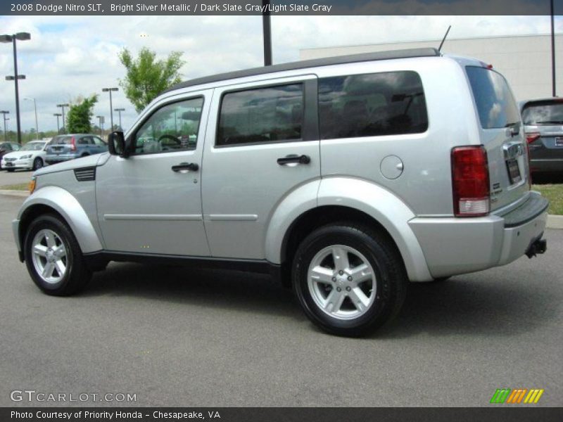 Bright Silver Metallic / Dark Slate Gray/Light Slate Gray 2008 Dodge Nitro SLT