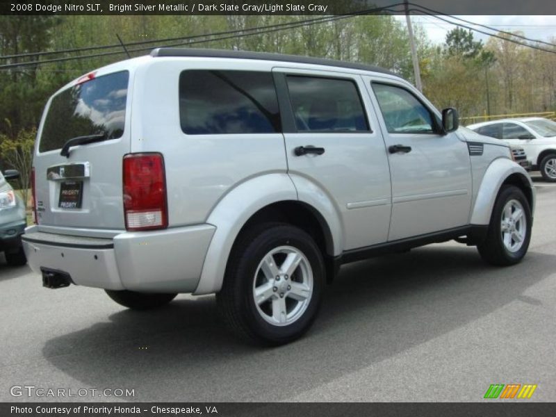 Bright Silver Metallic / Dark Slate Gray/Light Slate Gray 2008 Dodge Nitro SLT