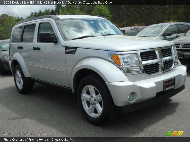 Bright Silver Metallic / Dark Slate Gray/Light Slate Gray 2008 Dodge Nitro SLT