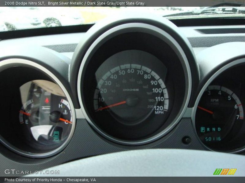 Bright Silver Metallic / Dark Slate Gray/Light Slate Gray 2008 Dodge Nitro SLT