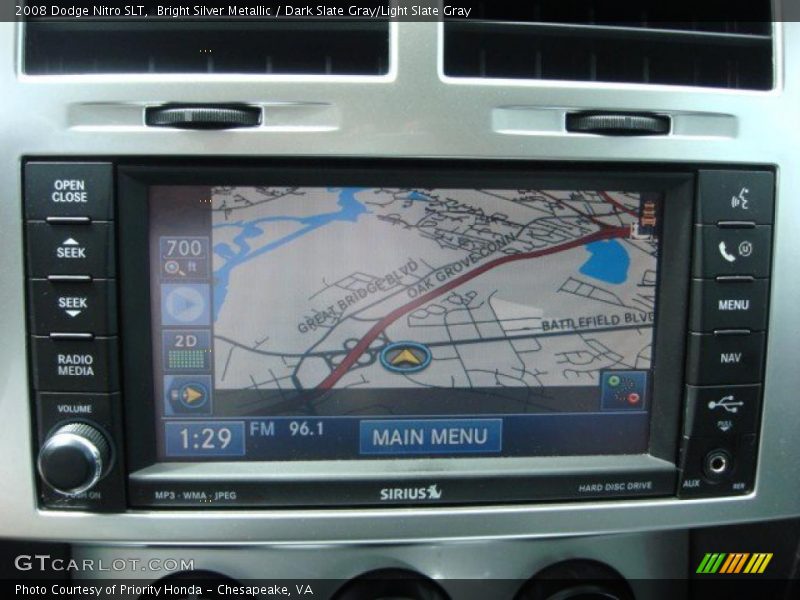 Bright Silver Metallic / Dark Slate Gray/Light Slate Gray 2008 Dodge Nitro SLT