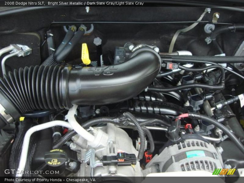 Bright Silver Metallic / Dark Slate Gray/Light Slate Gray 2008 Dodge Nitro SLT