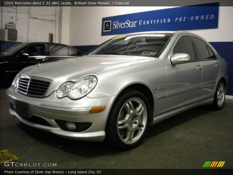 Brilliant Silver Metallic / Charcoal 2003 Mercedes-Benz C 32 AMG Sedan
