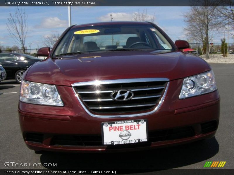 Dark Cherry Red / Camel 2009 Hyundai Sonata GLS