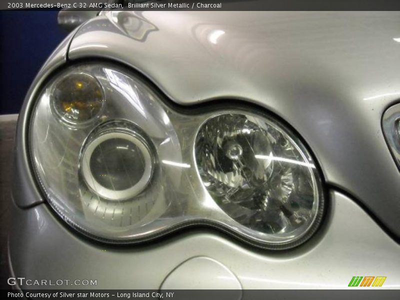 Brilliant Silver Metallic / Charcoal 2003 Mercedes-Benz C 32 AMG Sedan