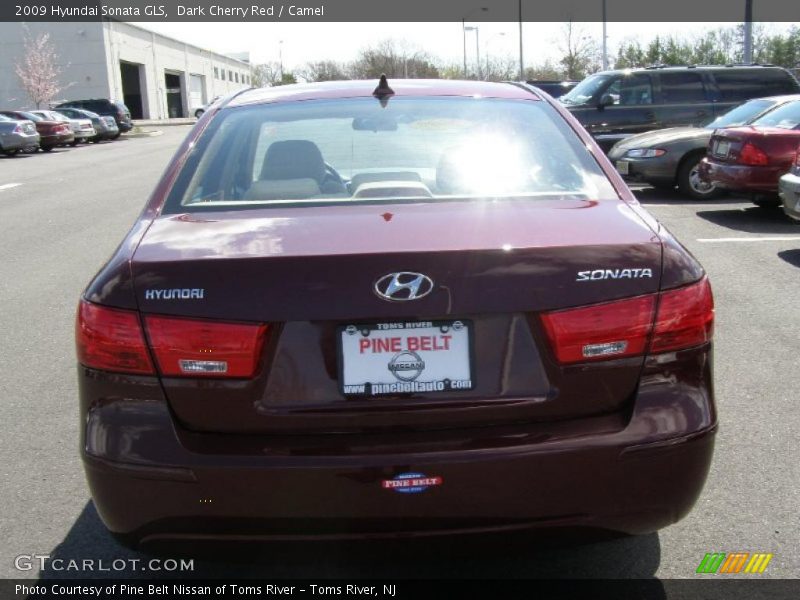 Dark Cherry Red / Camel 2009 Hyundai Sonata GLS