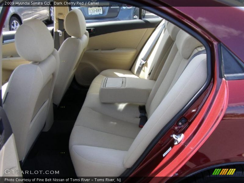 Dark Cherry Red / Camel 2009 Hyundai Sonata GLS