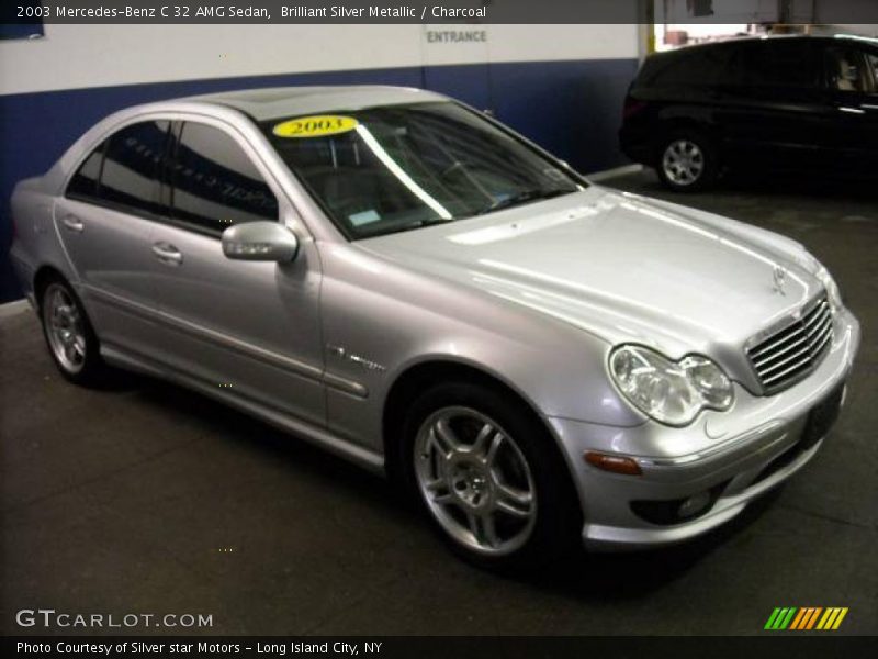 Brilliant Silver Metallic / Charcoal 2003 Mercedes-Benz C 32 AMG Sedan