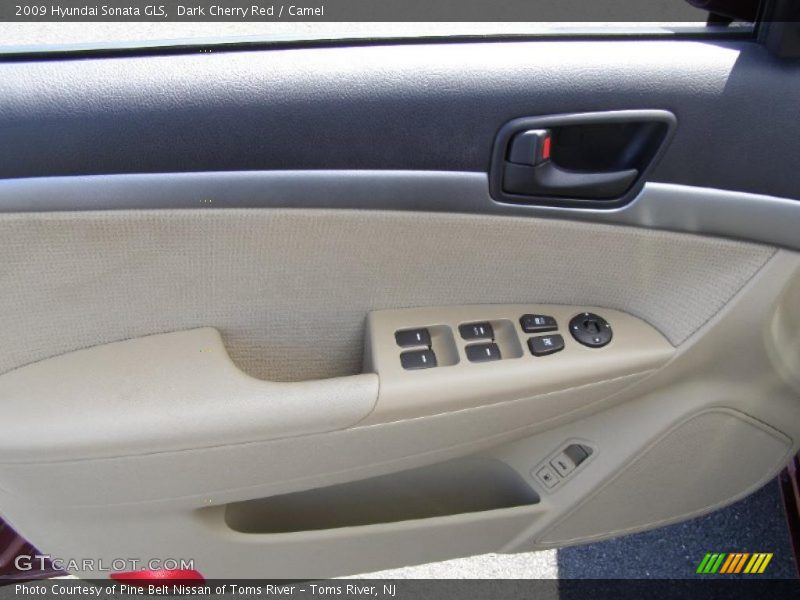 Dark Cherry Red / Camel 2009 Hyundai Sonata GLS