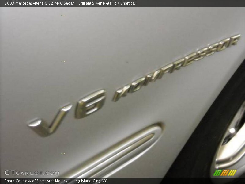 Brilliant Silver Metallic / Charcoal 2003 Mercedes-Benz C 32 AMG Sedan