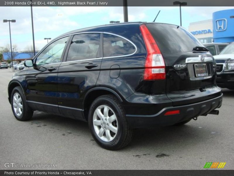 Nighthawk Black Pearl / Ivory 2008 Honda CR-V EX-L 4WD