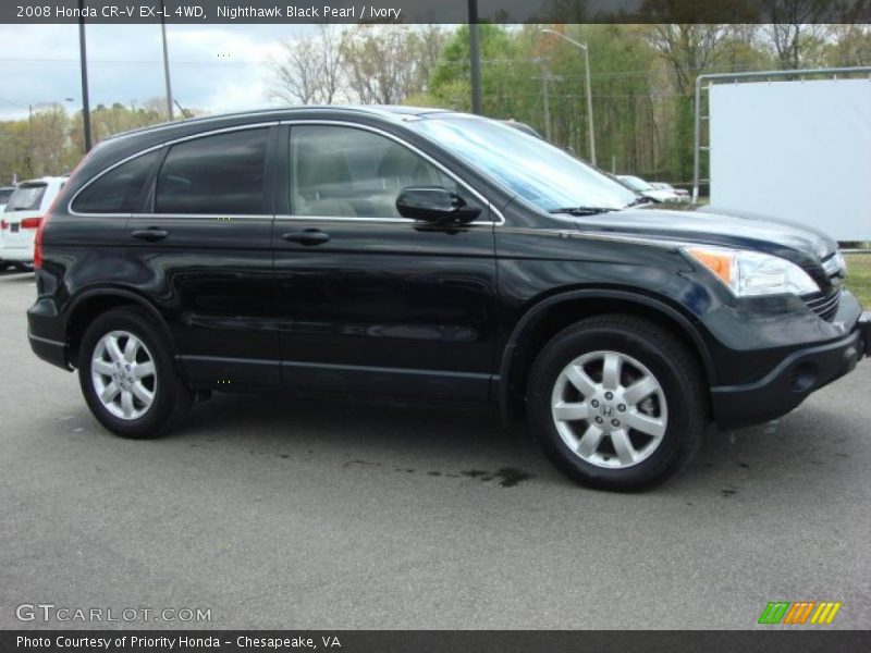 Nighthawk Black Pearl / Ivory 2008 Honda CR-V EX-L 4WD