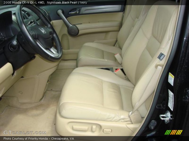 Nighthawk Black Pearl / Ivory 2008 Honda CR-V EX-L 4WD