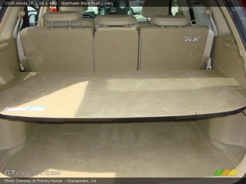 Nighthawk Black Pearl / Ivory 2008 Honda CR-V EX-L 4WD