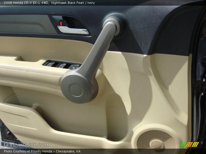 Nighthawk Black Pearl / Ivory 2008 Honda CR-V EX-L 4WD