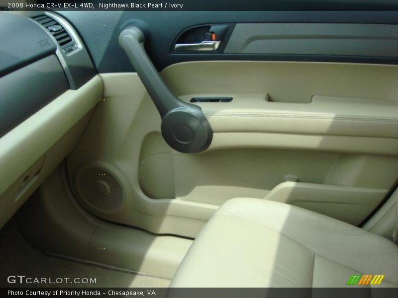 Nighthawk Black Pearl / Ivory 2008 Honda CR-V EX-L 4WD