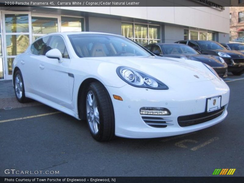 Carrara White / Cognac/Cedar Natural Leather 2010 Porsche Panamera 4S