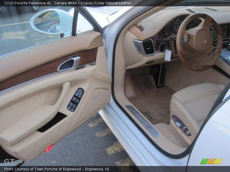 Carrara White / Cognac/Cedar Natural Leather 2010 Porsche Panamera 4S