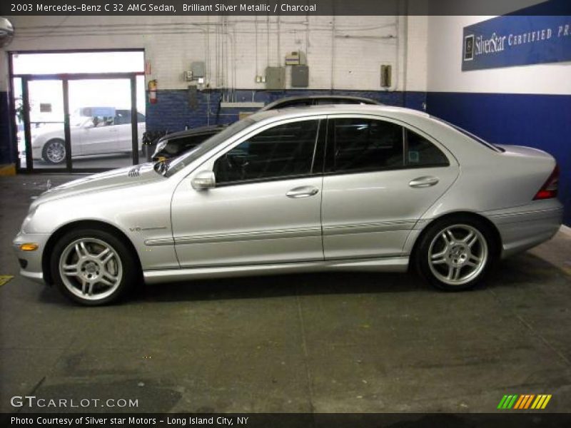 Brilliant Silver Metallic / Charcoal 2003 Mercedes-Benz C 32 AMG Sedan