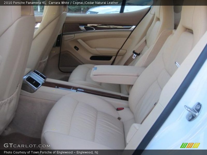 Carrara White / Cognac/Cedar Natural Leather 2010 Porsche Panamera 4S