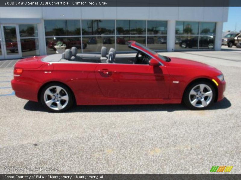 Crimson Red / Gray 2008 BMW 3 Series 328i Convertible