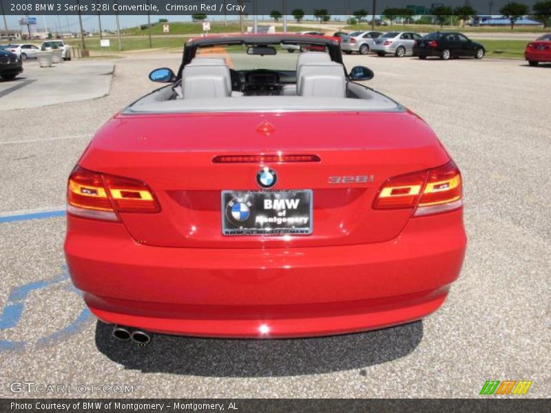 Crimson Red / Gray 2008 BMW 3 Series 328i Convertible