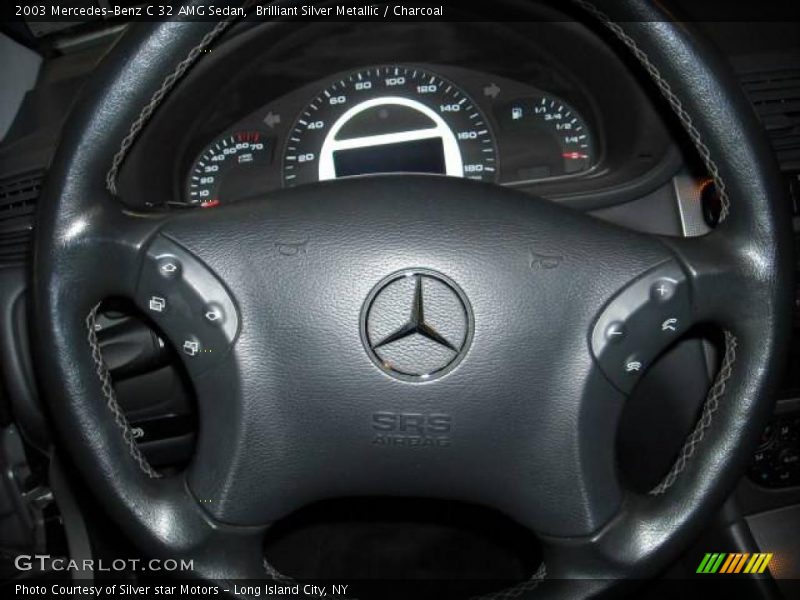 Brilliant Silver Metallic / Charcoal 2003 Mercedes-Benz C 32 AMG Sedan