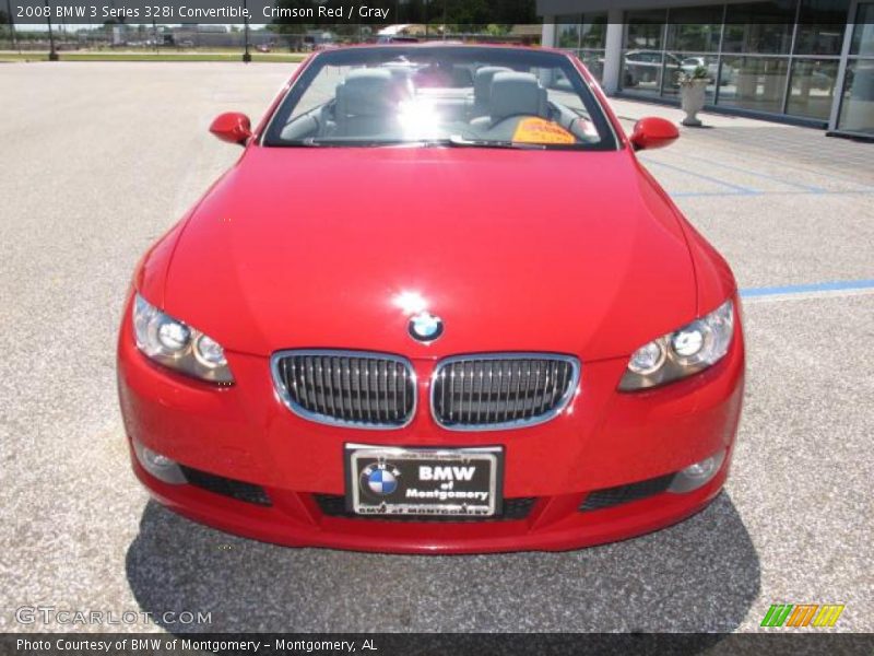 Crimson Red / Gray 2008 BMW 3 Series 328i Convertible