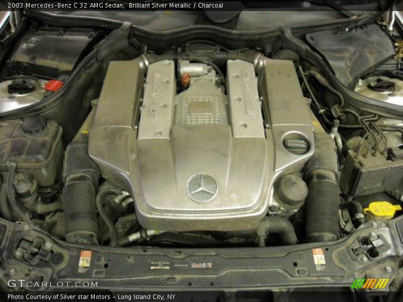 Brilliant Silver Metallic / Charcoal 2003 Mercedes-Benz C 32 AMG Sedan