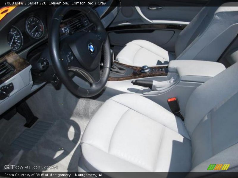 Crimson Red / Gray 2008 BMW 3 Series 328i Convertible