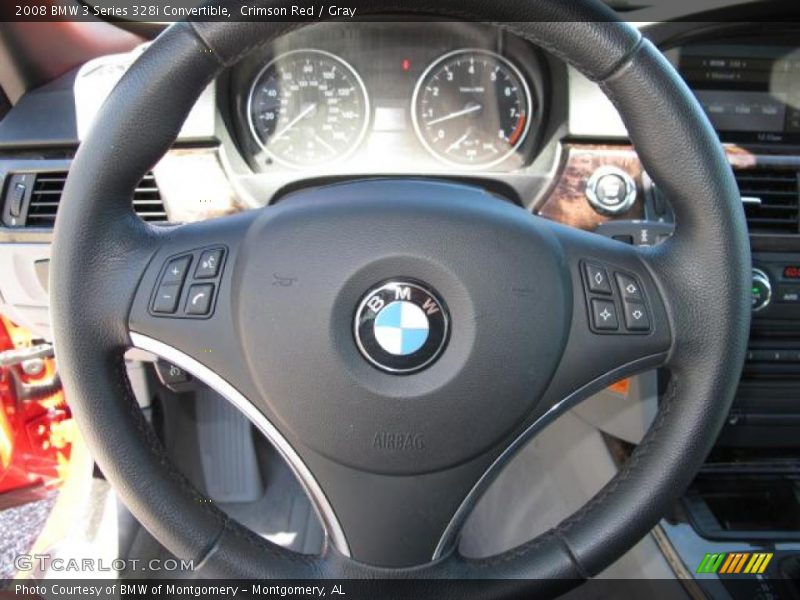 Crimson Red / Gray 2008 BMW 3 Series 328i Convertible