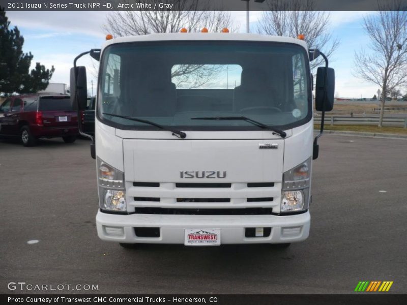 Arctic White / Gray 2011 Isuzu N Series Truck NPR HD