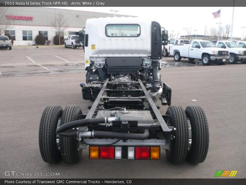 Arctic White / Gray 2011 Isuzu N Series Truck NPR HD